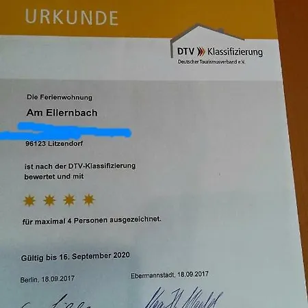 Ferienwohnung Am Ellernbach Litzendorf